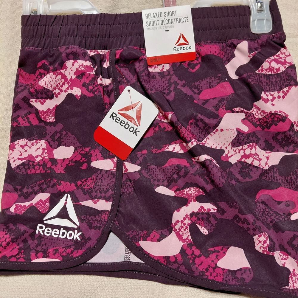 Reebok Pink Purple Camo Athletic Shorts - Picture 4 of 4